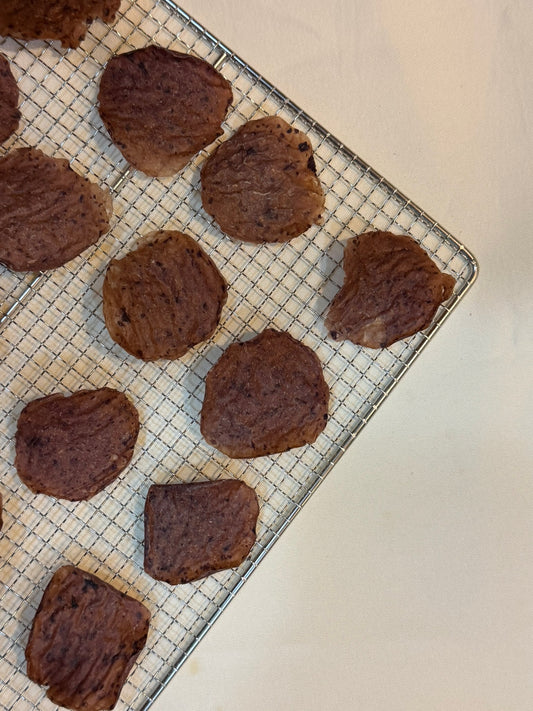 Purple Sweet Potato and Duck Meat Chips